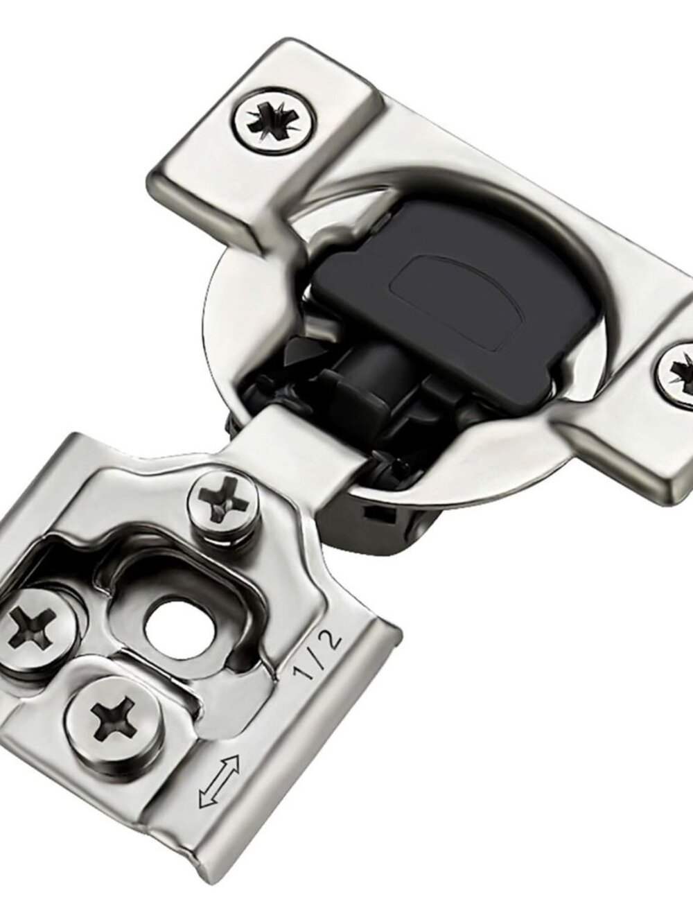 50 Pack 25 Pairs 1/2 inch Overlay Soft Close Hinges for Kitchen Cabinet Hinges S